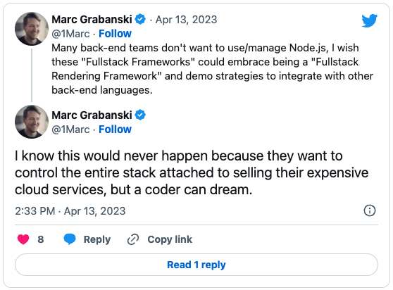 Marc Grabanski Tweet